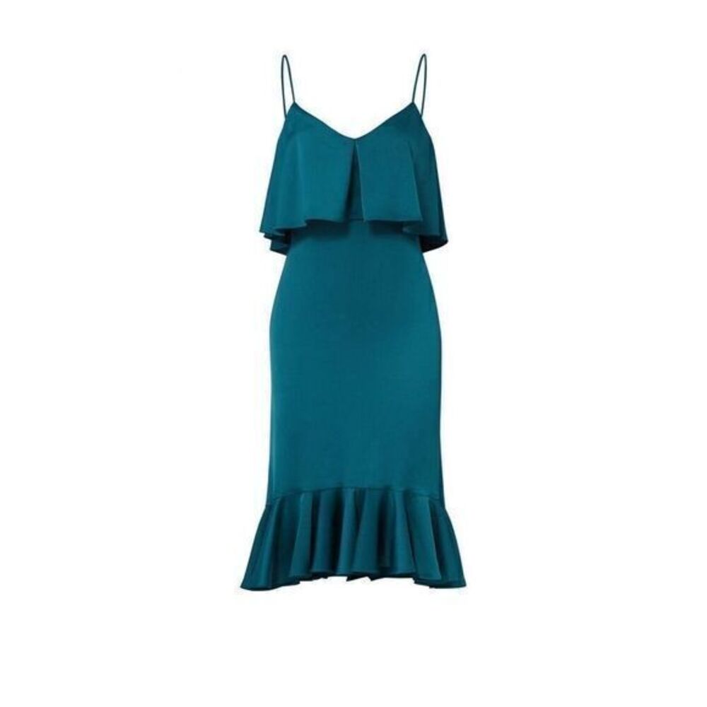 LIKELY Ardsley Green Ruffle Hem Dress